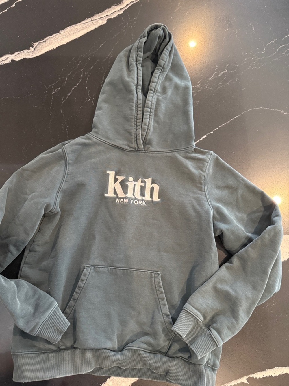 Kith Kids Hoodie in green with White Logo